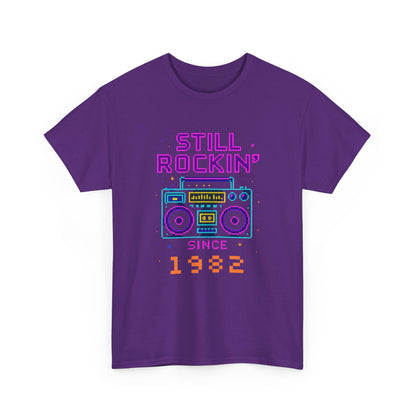 Personalized Birth Year Boombox Unisex Tee - Retro Nostalgia Personalized Shirt