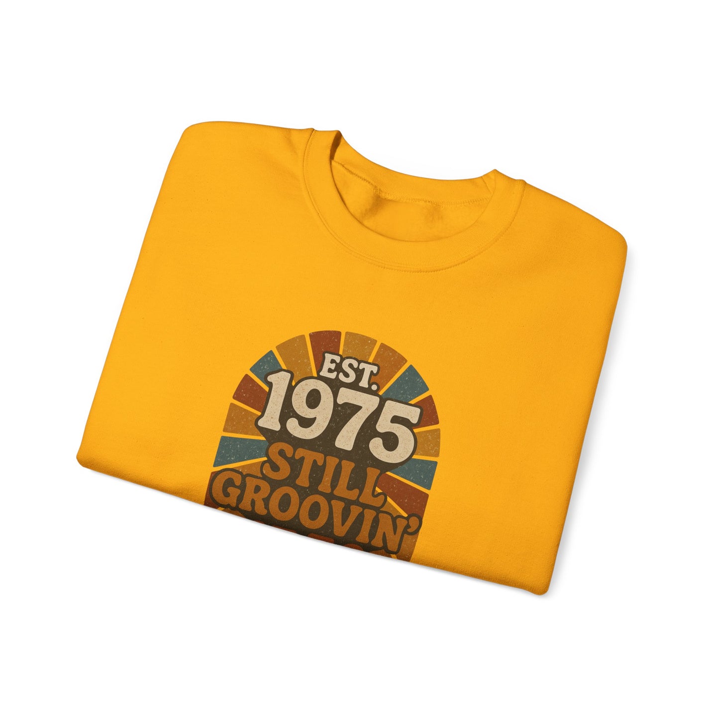 Vintage 1975 Crewneck Sweatshirt, Birthday Gift, Milestone Celebration, Cozy Style, Retro Sweatshirt