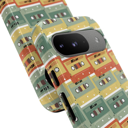 Retro Phone Case - 80s 90s Jam Cassette Tapes, Unique Gift for Music Lovers, Birthday Present, Vintage Style Phone Cover, Cassette Design