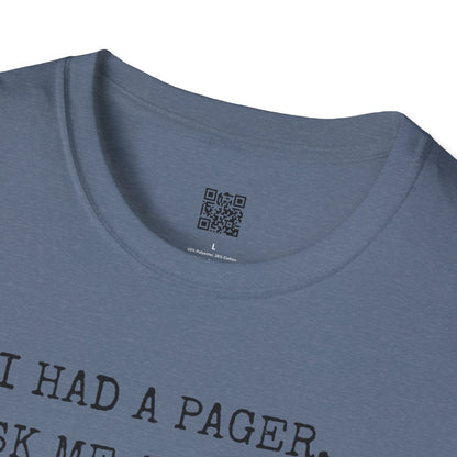 Vintage Pager Nostalgia T-Shirt 90s Style T-Shirt - Unisex, Fun Nostalgic Gift, Unisex Casual Wear, Perfect for Birthdays and Retro Parties