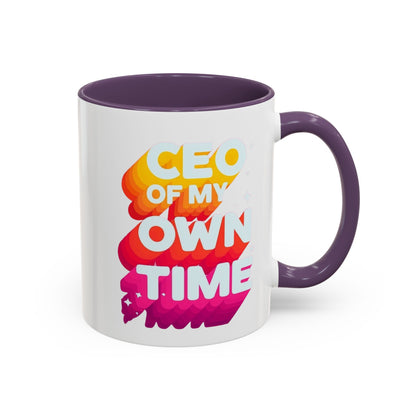Personalize CEO of My Own Time Coffee Mug | Inspirational Accent Mug | Unique Gift for Entrepreneurs, Graduations, or Motivational Breaks, [...]