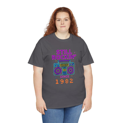 Personalized Birth Year Boombox Unisex Tee - Retro Nostalgia Personalized Shirt