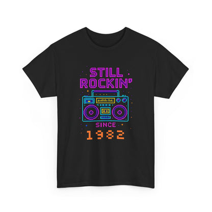 Personalized Birth Year Boombox Unisex Tee - Retro Nostalgia Personalized Shirt