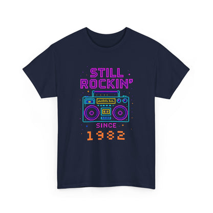 Personalized Birth Year Boombox Unisex Tee - Retro Nostalgia Personalized Shirt