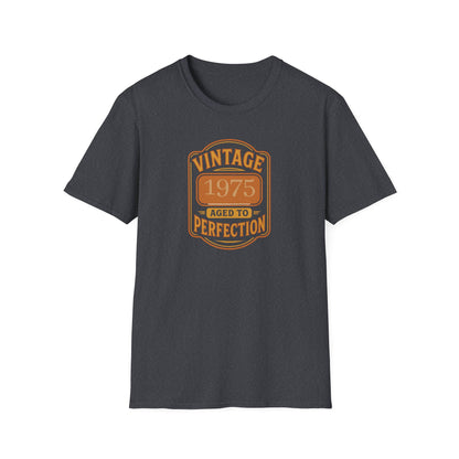 Vintage Birthyear Personalized  Aged to Perfection T-Shirt, Vintage 70s or 80s Tee, Fun Nostalgic Gift, Unisex Casual Wear, Perfect for Birthdays and Retro Parties