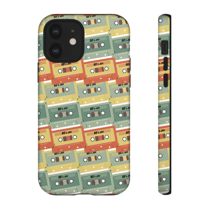 Retro Phone Case - 80s 90s Jam Cassette Tapes, Unique Gift for Music Lovers, Birthday Present, Vintage Style Phone Cover, Cassette Design