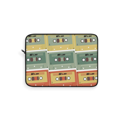 Fun 80s 90s Cassette Laptop Sleeve - Unique Tech Accessory, Gift for Geeks, Midlife Crisis Humor, Computer Case for Home, Office