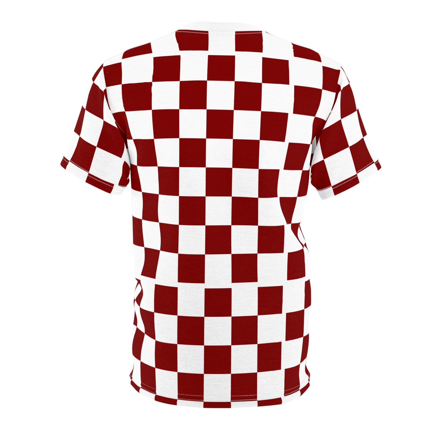 Trendy Checkerboard Tee, Checker Print Shirt, Unisex Casual Wear, Fashion T-Shirt, Gift for Her/Him, Everyday Style