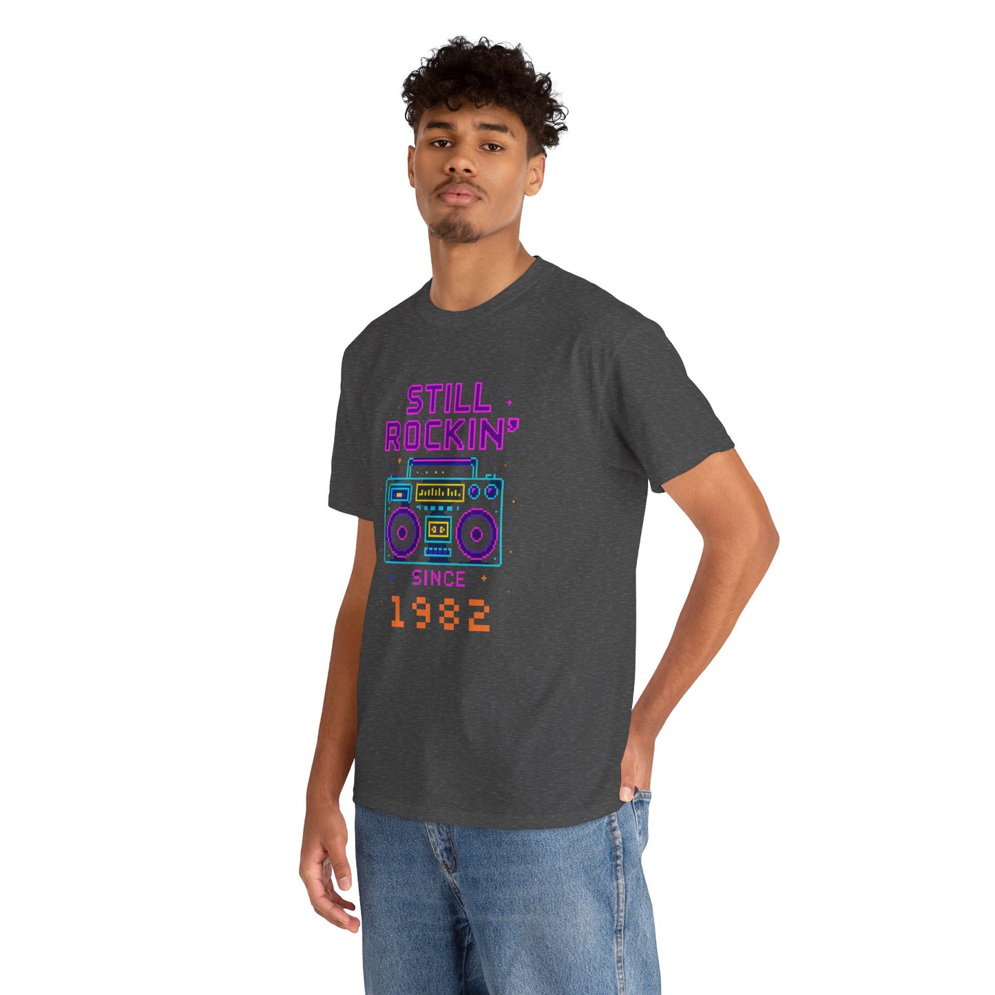 Personalized Birth Year Boombox Unisex Tee - Retro Nostalgia Personalized Shirt