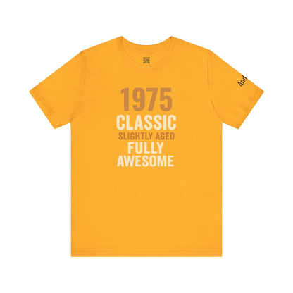 Personalized Vintage Unisex Tee with Birth Year and Name/Favorite Quote Sleeve Unisex Jersey Short Sleeve Tee