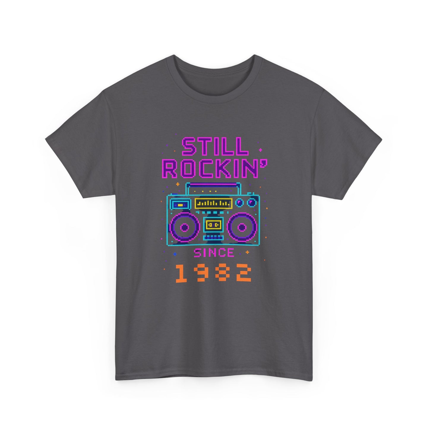 Personalized Birth Year Boombox Unisex Tee - Retro Nostalgia Personalized Shirt