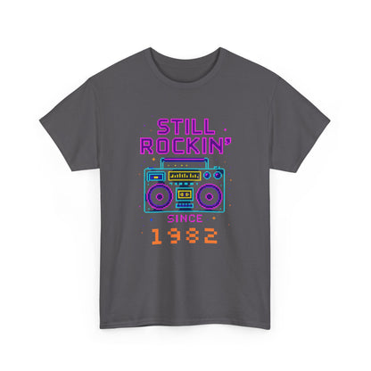 Personalized Birth Year Boombox Unisex Tee - Retro Nostalgia Personalized Shirt